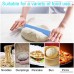 JamHoo Non-stick Rolling Pin Silicone Surface for Rolling Dough - Large Size 7.9 x 2-inches (Total Measurement 15 x 2-inches) (Blue) - B06XB79BP1